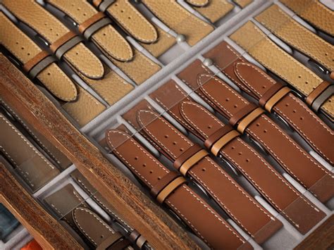 Leather watch straps made by Jean Paul Menicucci 